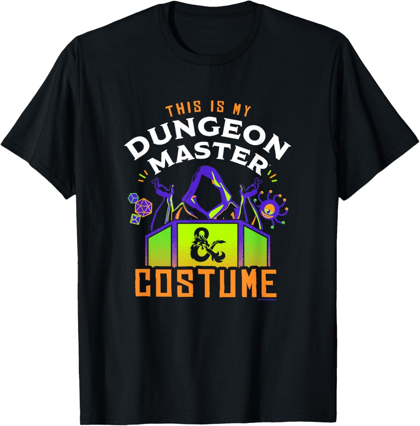Dungeons & Dragons Halloween My Dungeon Master Costume T-Shirt - T-Shirt | Black