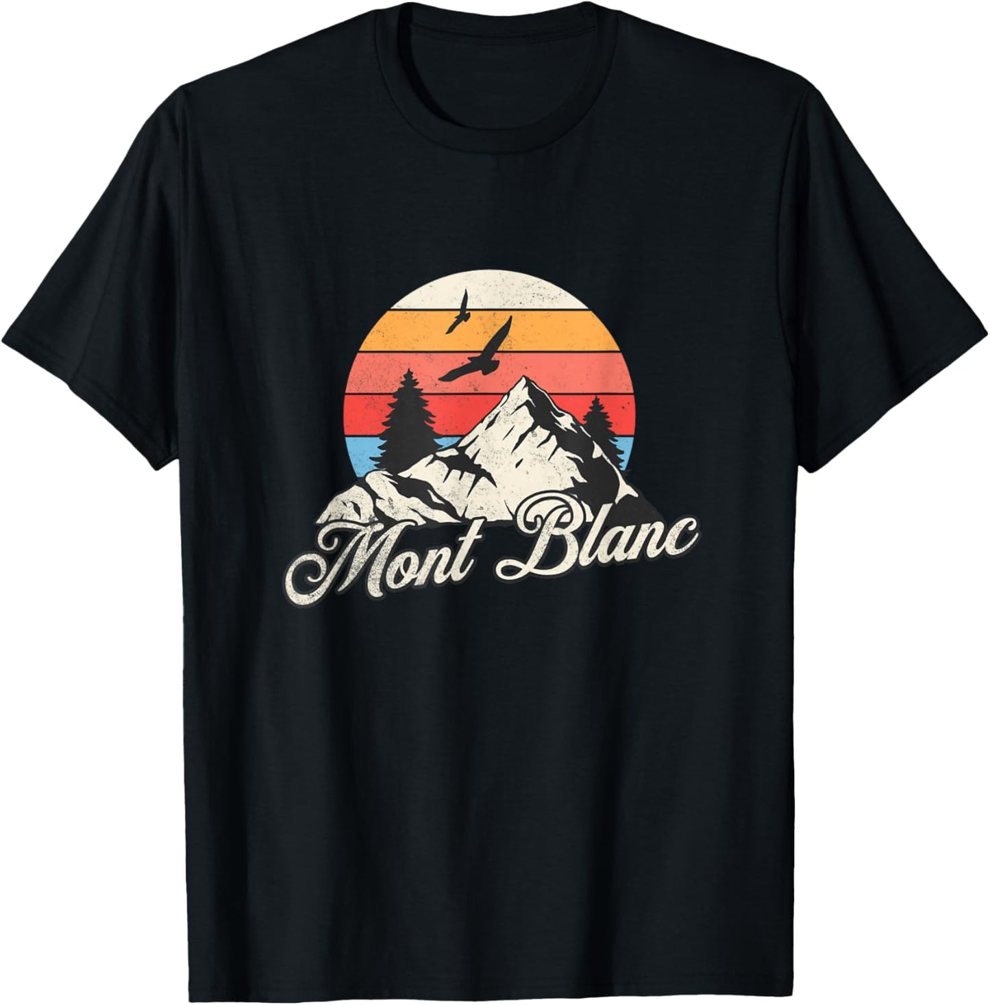 Mont Blanc Souvenir / Mont Blanc , Black, S T-Shirt - T-Shirt | Black