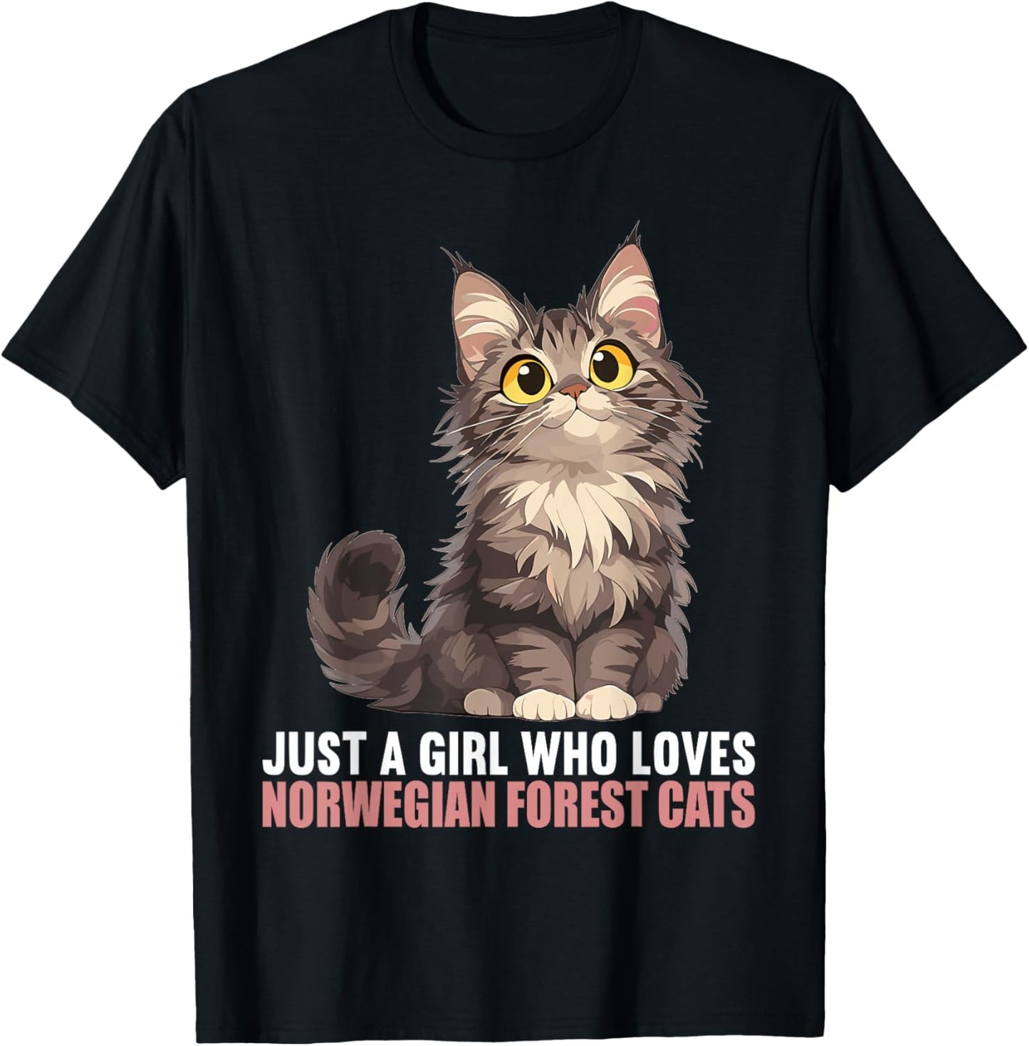 Norwegian Forest Cats Norwegian Forest Cat T-Shirt - T-Shirt | Black