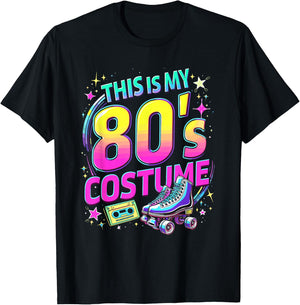 This Is My 80s Costume | Women & Men, 1980s Outfit | 80's T-Shirt - T-Shirt | Black
