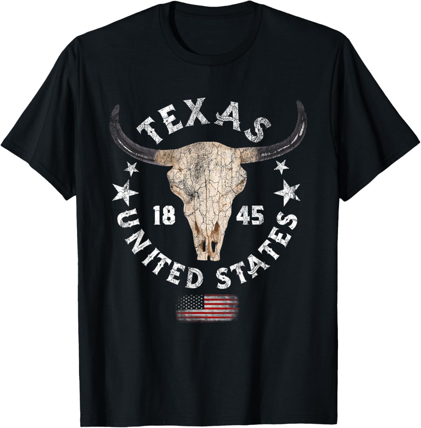 Texas - USA - Ferien, Urlaub, Reise nach Texas T-Shirt - T-Shirt | Black