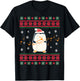 Santa Hat Penguin Playing Trombone Ugly Christmas Trombonist T-Shirt - T-Shirt | Black