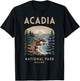 Outdoor Nature Hiking Acadia National Park Maine T-Shirt - T-Shirt | Black
