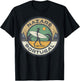 Vintage Nazare Portugal Beach Vintage Retro Surfing T-Shirt - T-Shirt | Black