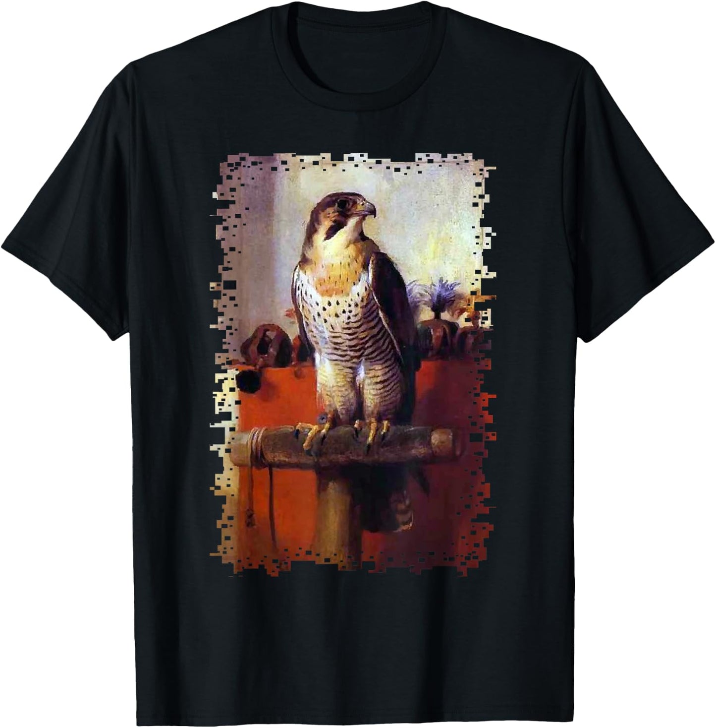Falconry Hiking Falcon Birder Falkner Men Women Gift T-Shirt - T-Shirt | Black