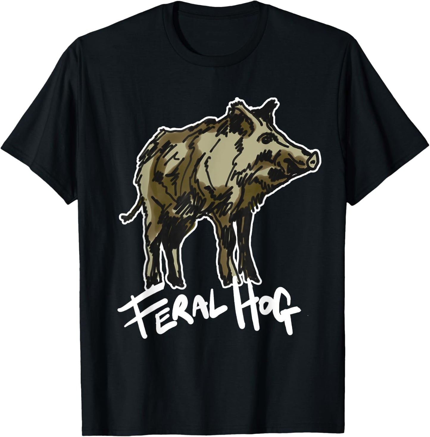 Feral Hog Meme T-Shirt - T-Shirt | Black