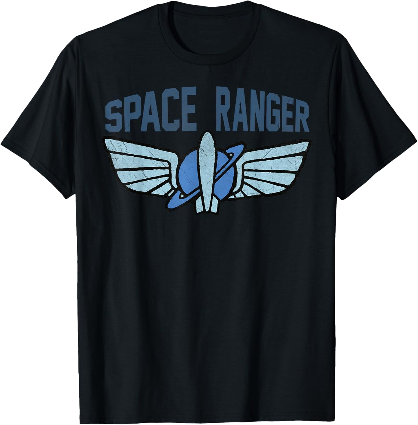 Disney Pixar Toy Story 4 Buzz Lightyear Space Ranger Badge T-Shirt - T-Shirt | Black