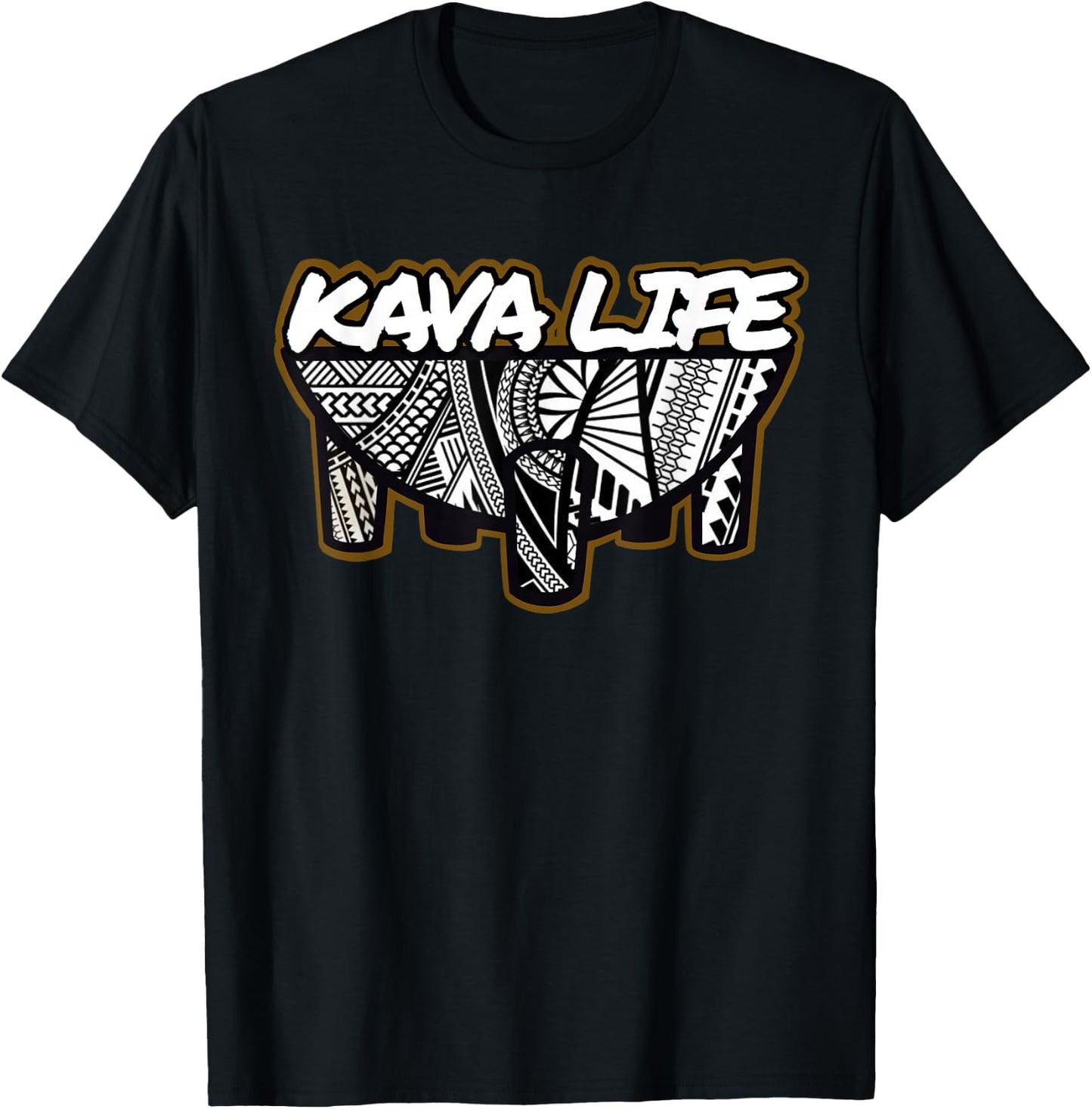 Polynesian Island Root Kava Life shirt T-Shirt - T-Shirt | Black