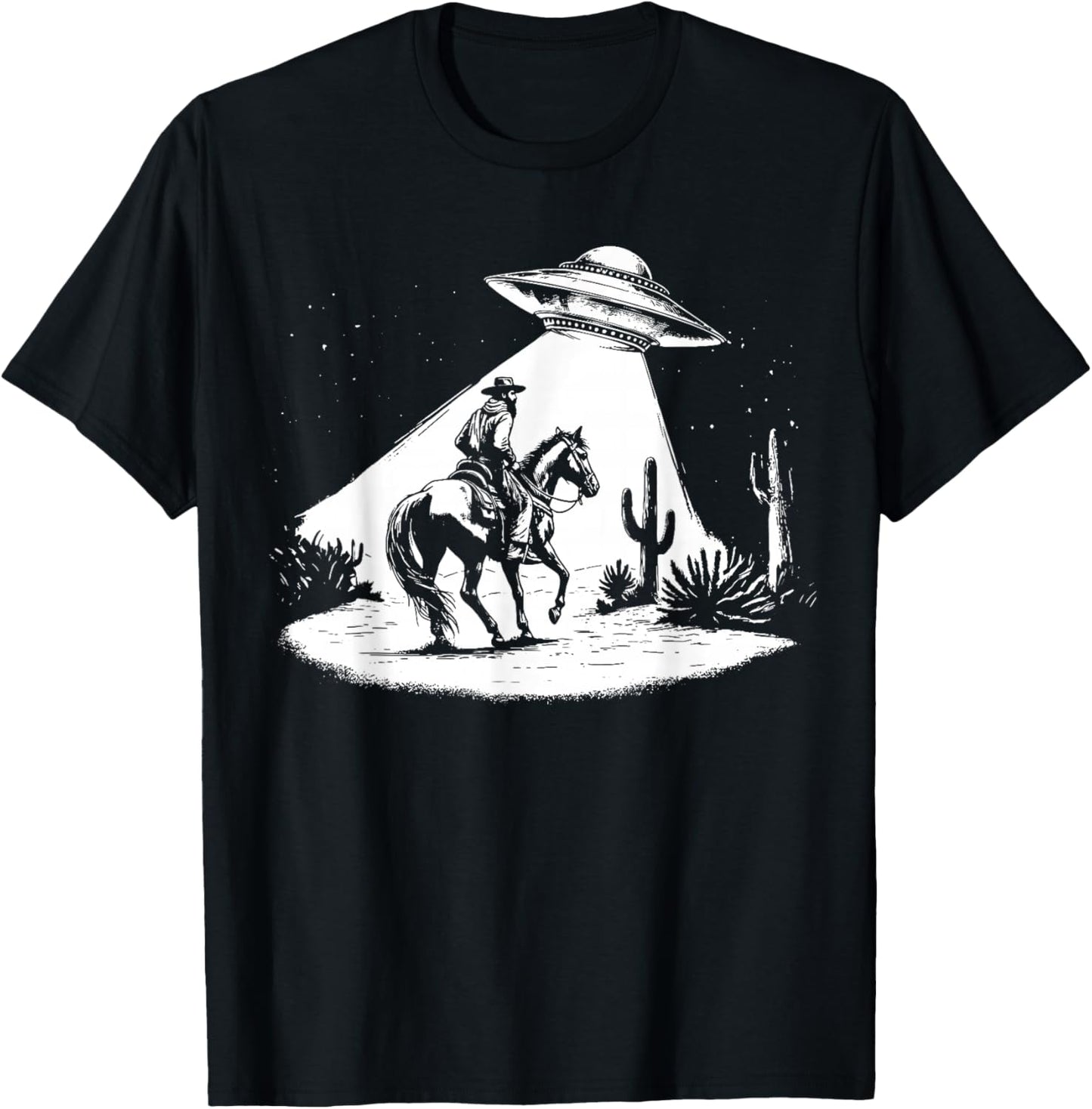 UFO Howdy Alien Cowboy Halloween Costume Ufo Western T-Shirt - T-Shirt | Black