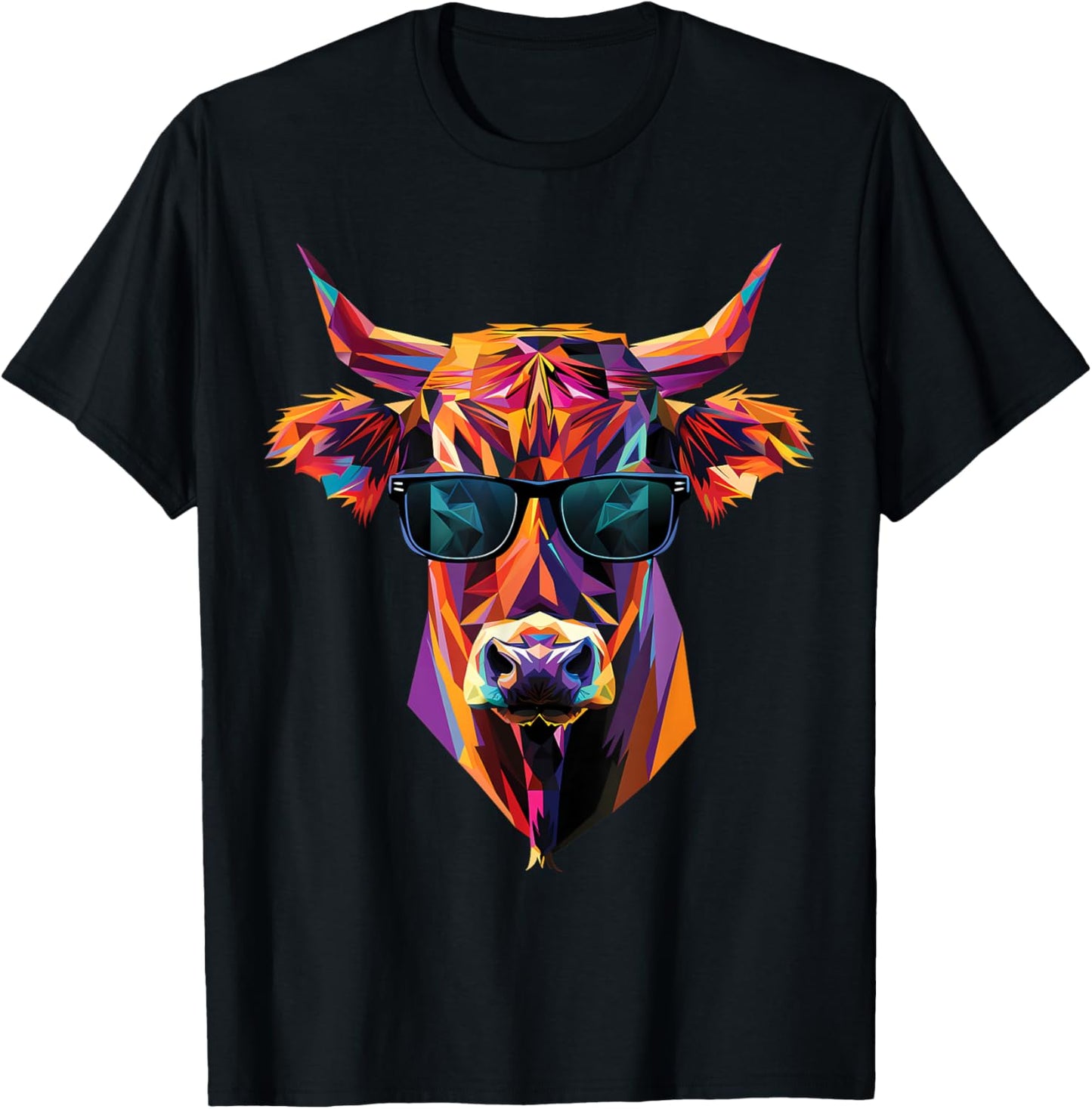 Lunettes de soleil pour éleveur de vache, papa, maman, bovins limousins T-Shirt - T-Shirt | Black