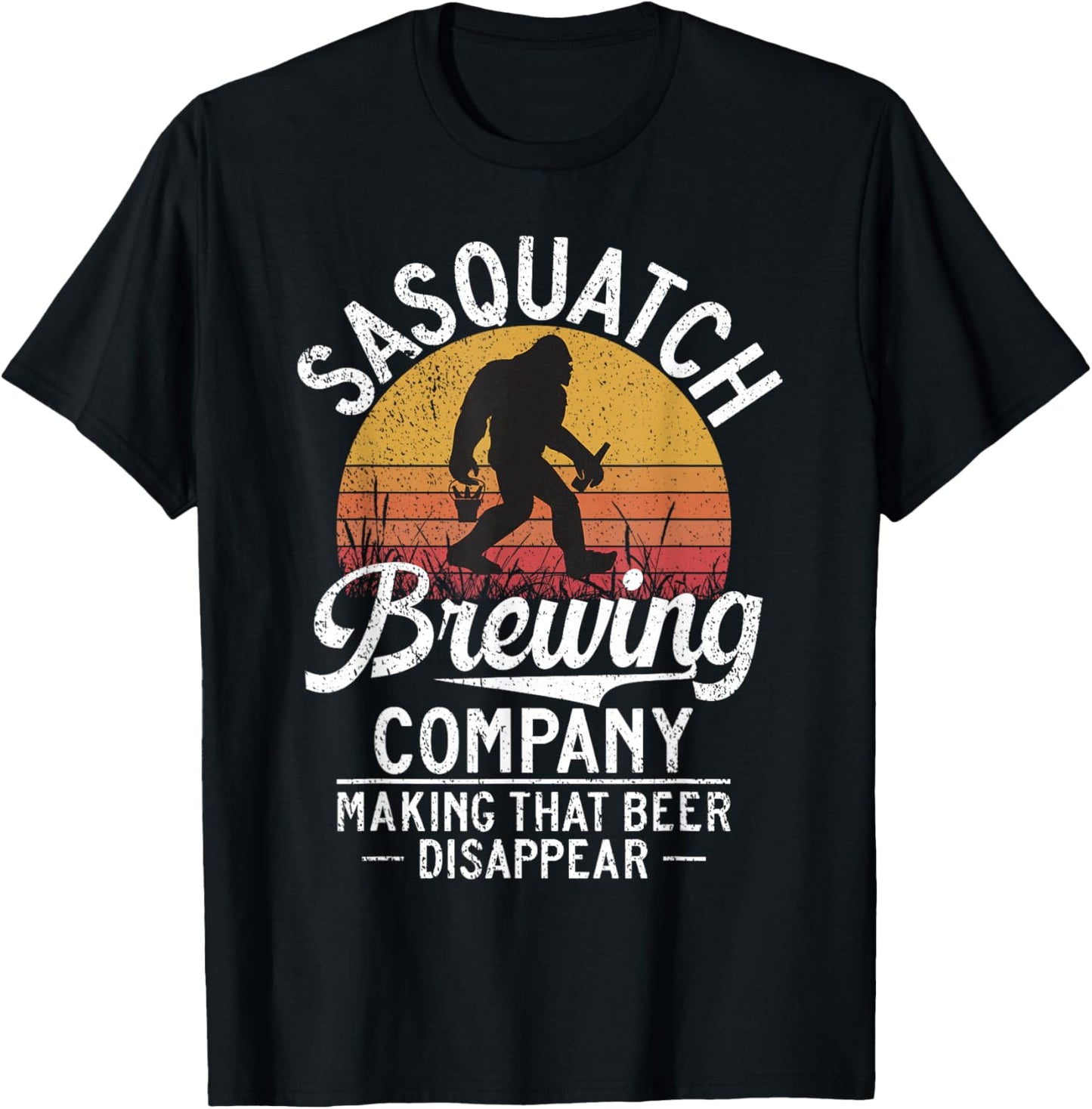 Sasquatch Bigfoot Brewing Beer T-Shirt - T-Shirt | Black