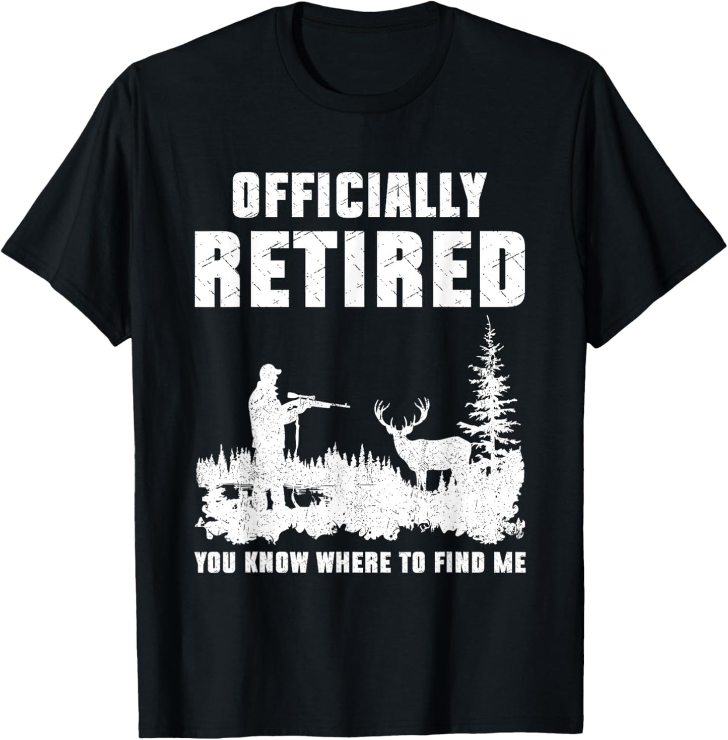 Retirement 2025 Retire Deer Hunting Retired Gifts for Dad T-Shirt - T-Shirt | Black