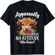Apparently I Have An Attitude Who Knew Highland Cow Print T-Shirt - T-Shirt | Black