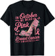 We Wear Pink October Women Shoes Breast Cancer Awareness T-Shirt - T-Shirt | Black