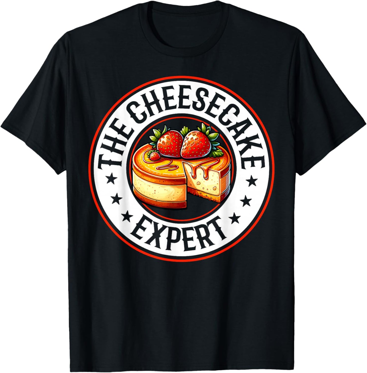 Funny Cheesecake Chef - the Cheesecake Expert T-Shirt - T-Shirt | Black