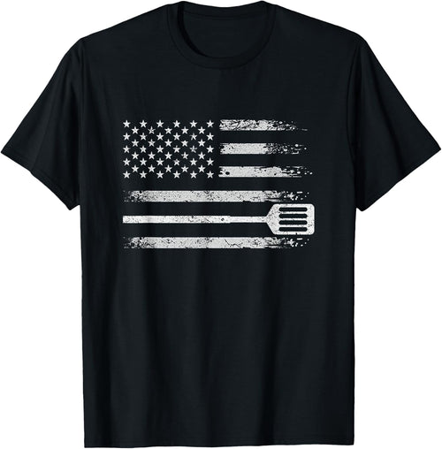 School Cafeteria Amrican Flag - Lunch Lady