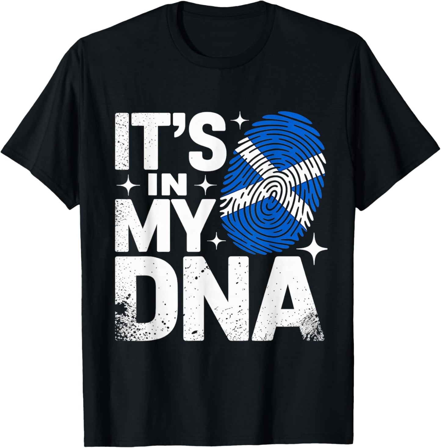 It's in My DNA Scottish Flag Scotland T-Shirt - T-Shirt | Black