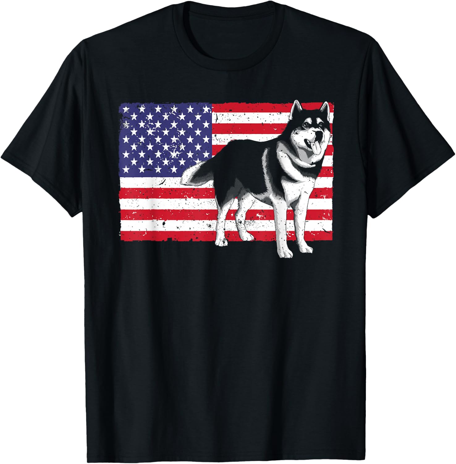 Husky Design Women Siberian Husky Dog Husky Lover T-Shirt - T-Shirt | Black