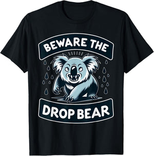 Drop Bears Aussie Drop Bears Merch Drop Bears T-Shirt - T-Shirt | Black