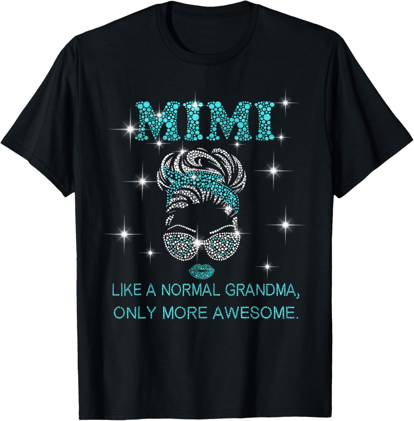 Mimi like a normal Grandma only more Awesome, Love Mimi T-Shirt - T-Shirt | Black