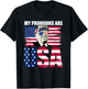 My Pronouns are USA Donald Trump Patriotic 4th of July T-Shirt - T-Shirt | Black