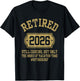 Retired 2026 Still Cooking Retired Chef Retirement Party T-Shirt - T-Shirt | Black