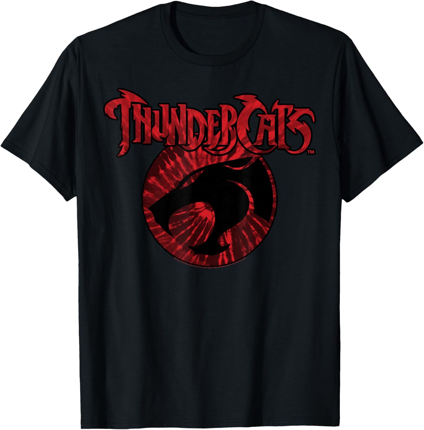Thundercats Red Tie Dye Logo Small T-Shirt - T-Shirt | Black