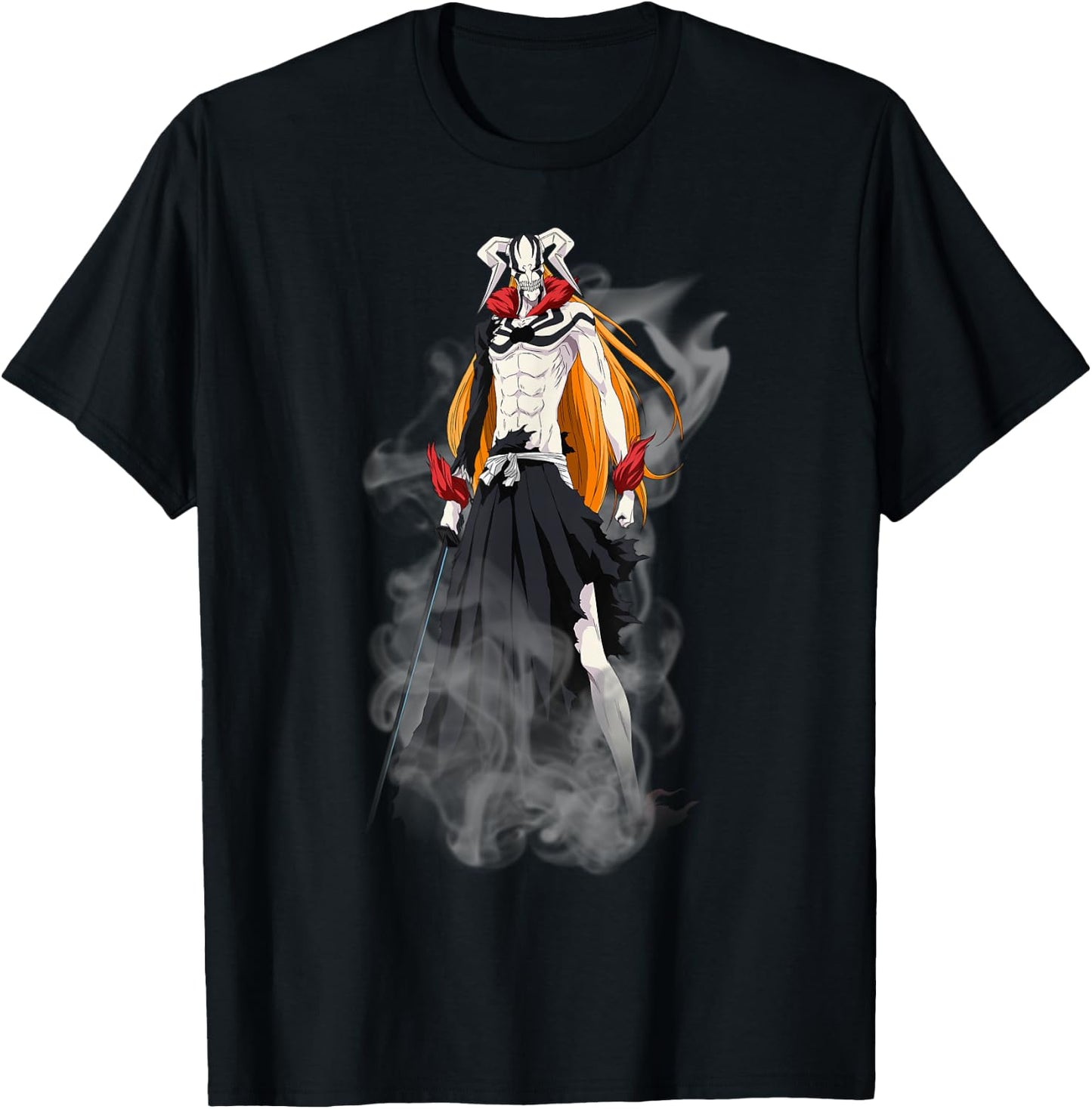 Bleach New Hollow Ichigo Creepy Form Anime T-Shirt - T-Shirt | Black