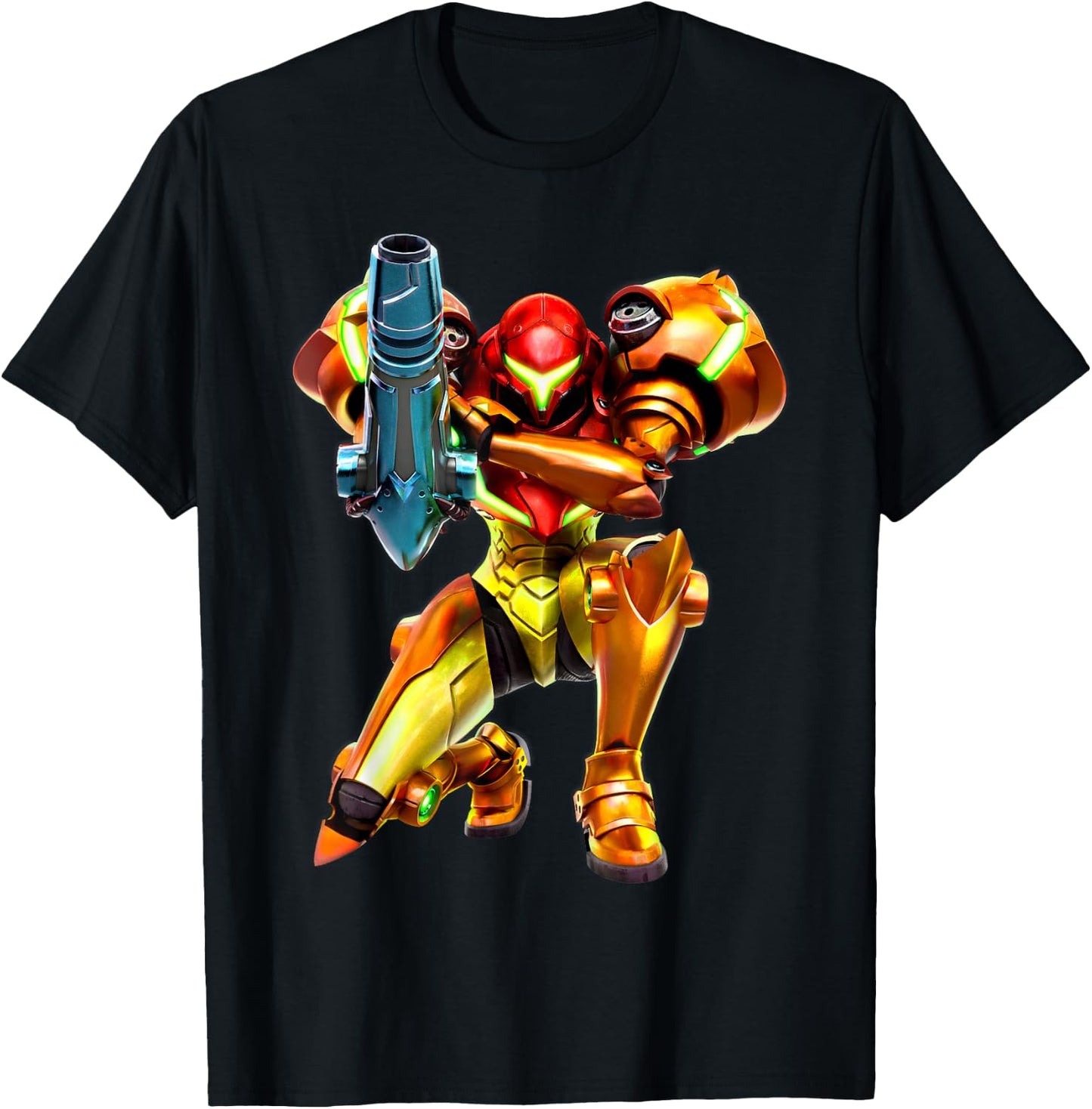 Metroid Samus Aran 3D Poster T-Shirt - T-Shirt | Black