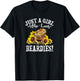Tiny Dinosaur Girl Who Loves Bearded Dragon Lover T-Shirt - T-Shirt | Black