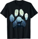 Chocolate Labrador Dog Paw Mom Dad Mountains Women Kids T-Shirt - T-Shirt | Black