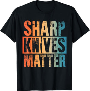 Chef Art Women Knive Lover Hotel Cook Pastry Chef T-Shirt - T-Shirt | Black