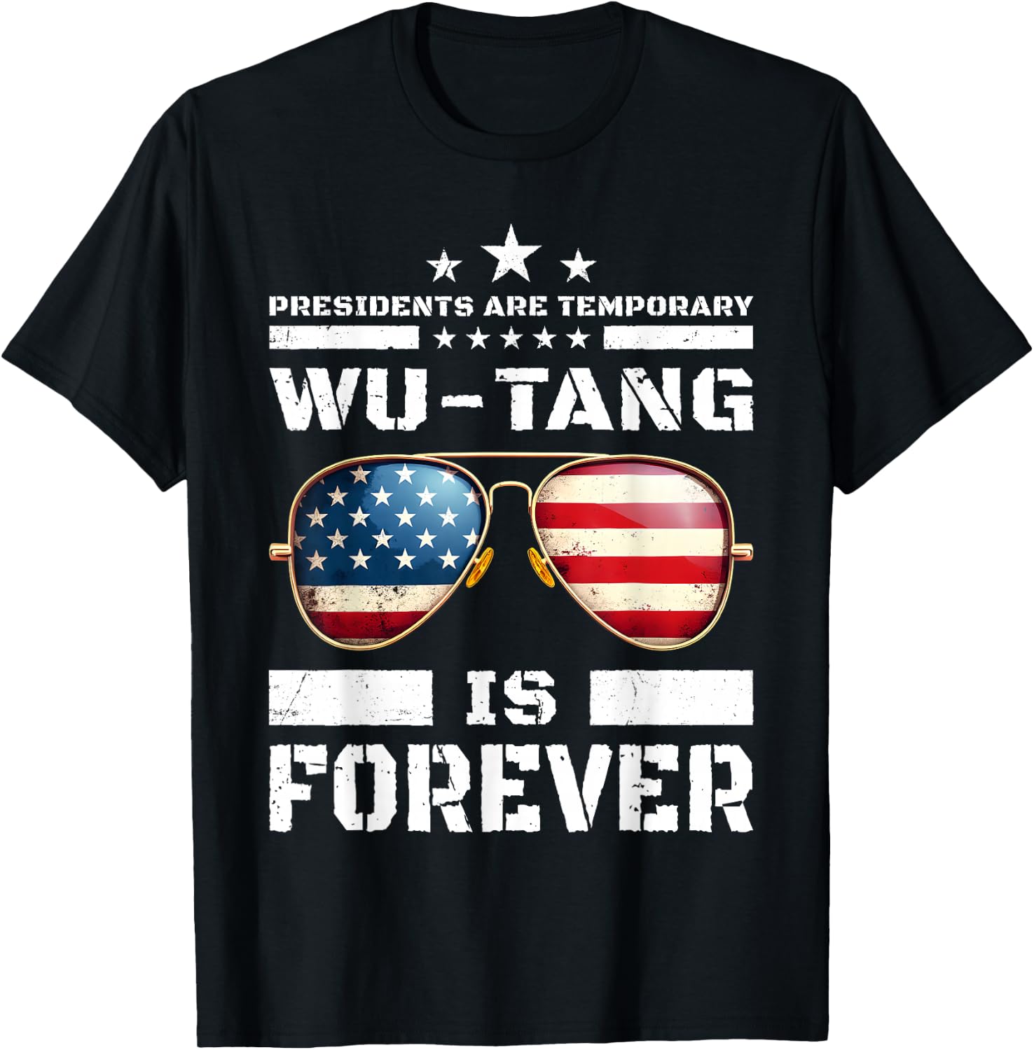 Funny Forever Presidents are Temporary 2024 T-Shirt - T-Shirt | Black