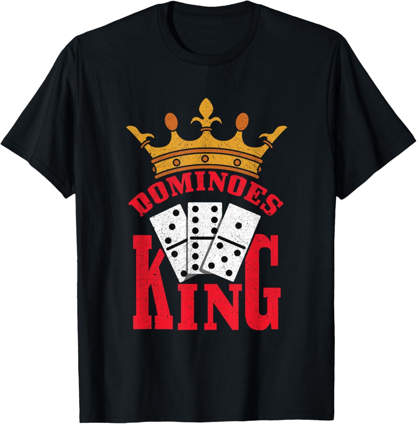 Dominoes King T-Shirt - T-Shirt | Black