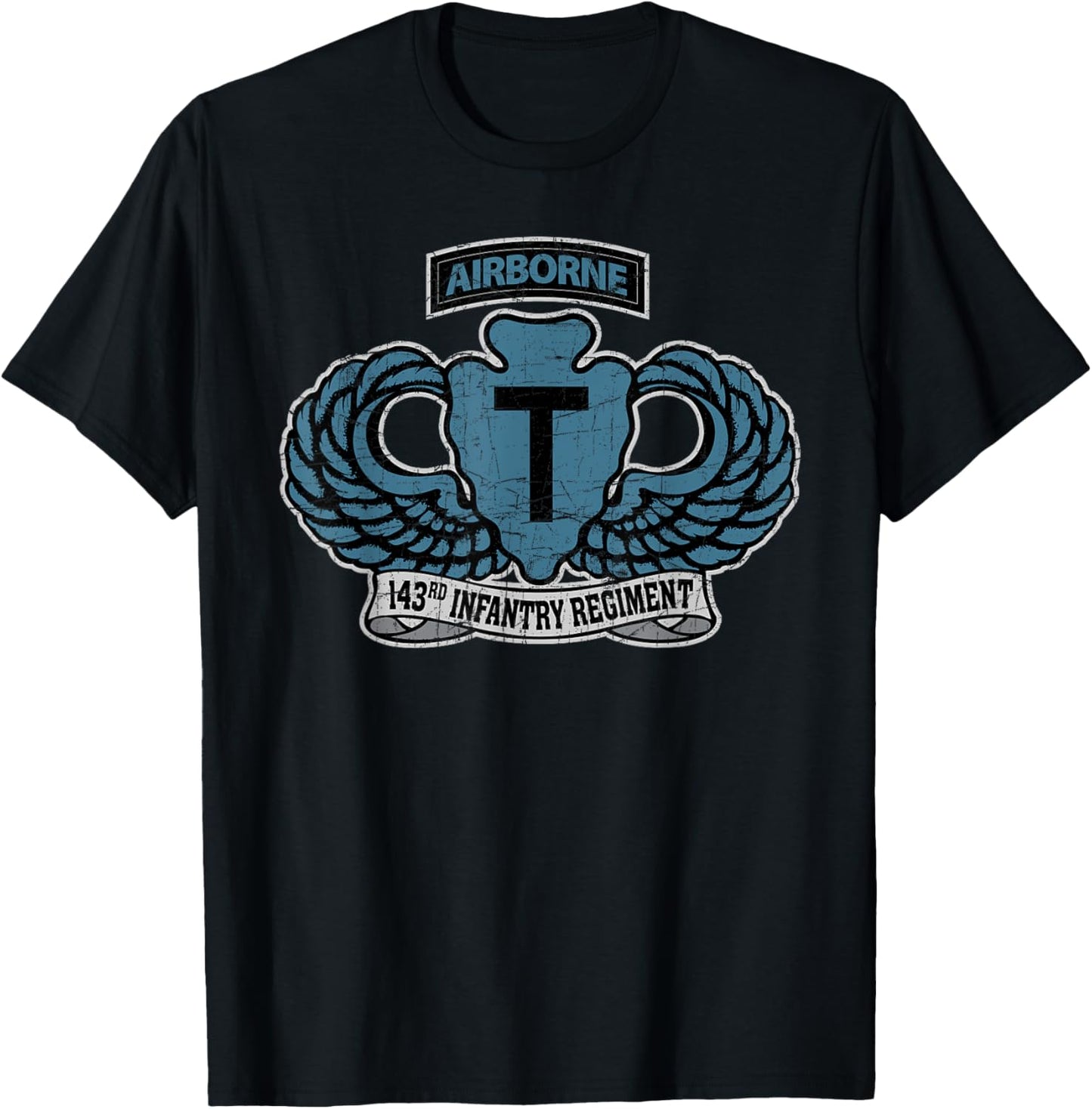 American Marauder: 143rd Airborne Infantry Regiment T-Shirt - T-Shirt | Black