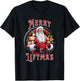 Swole Santa's Merry Liftmas, Buff Santa's T-Shirt - T-Shirt | Black