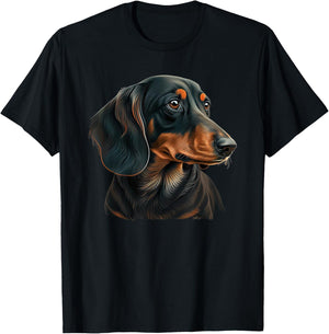 Funny Dachshund Cute T-Shirt - T-Shirt | Black