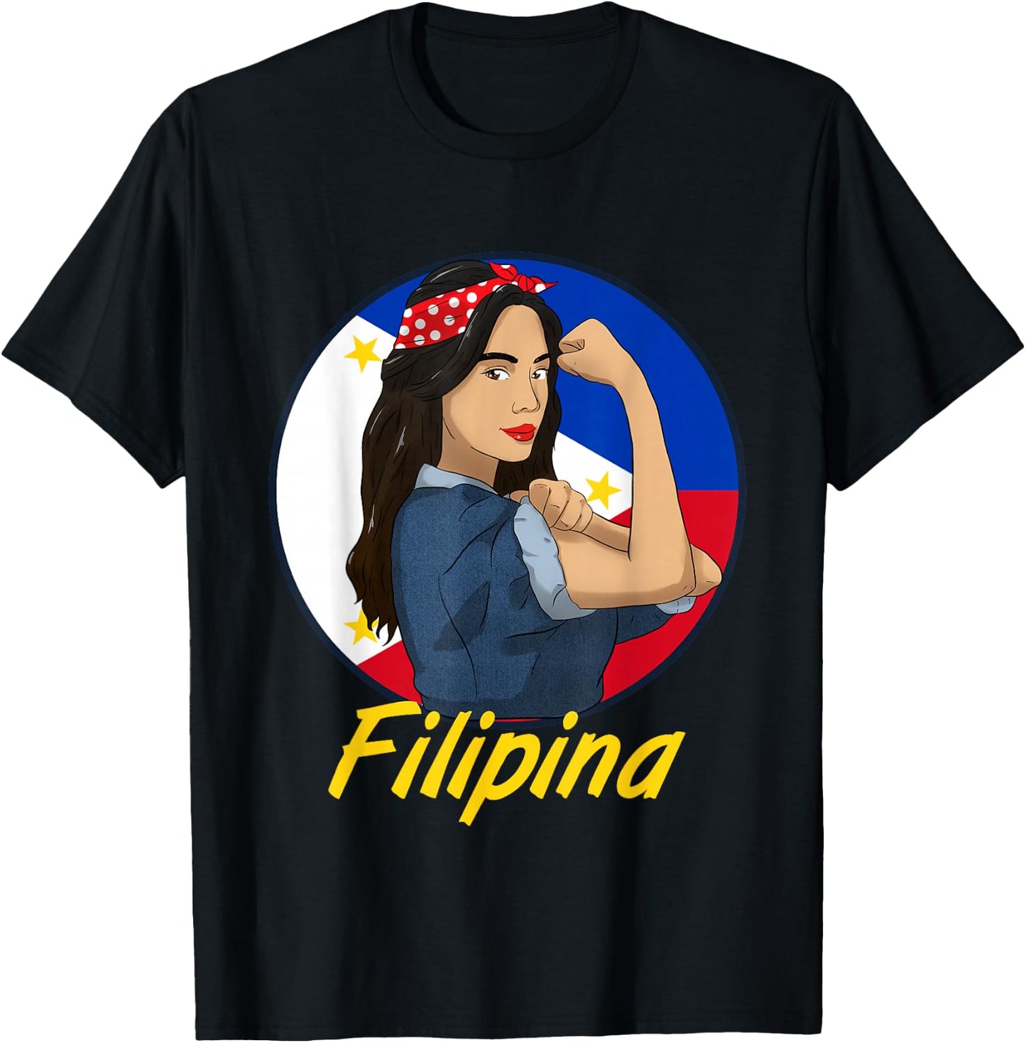 Philippines Flag Day Pinay Filipina Filipino Girl T-Shirt - T-Shirt | Black