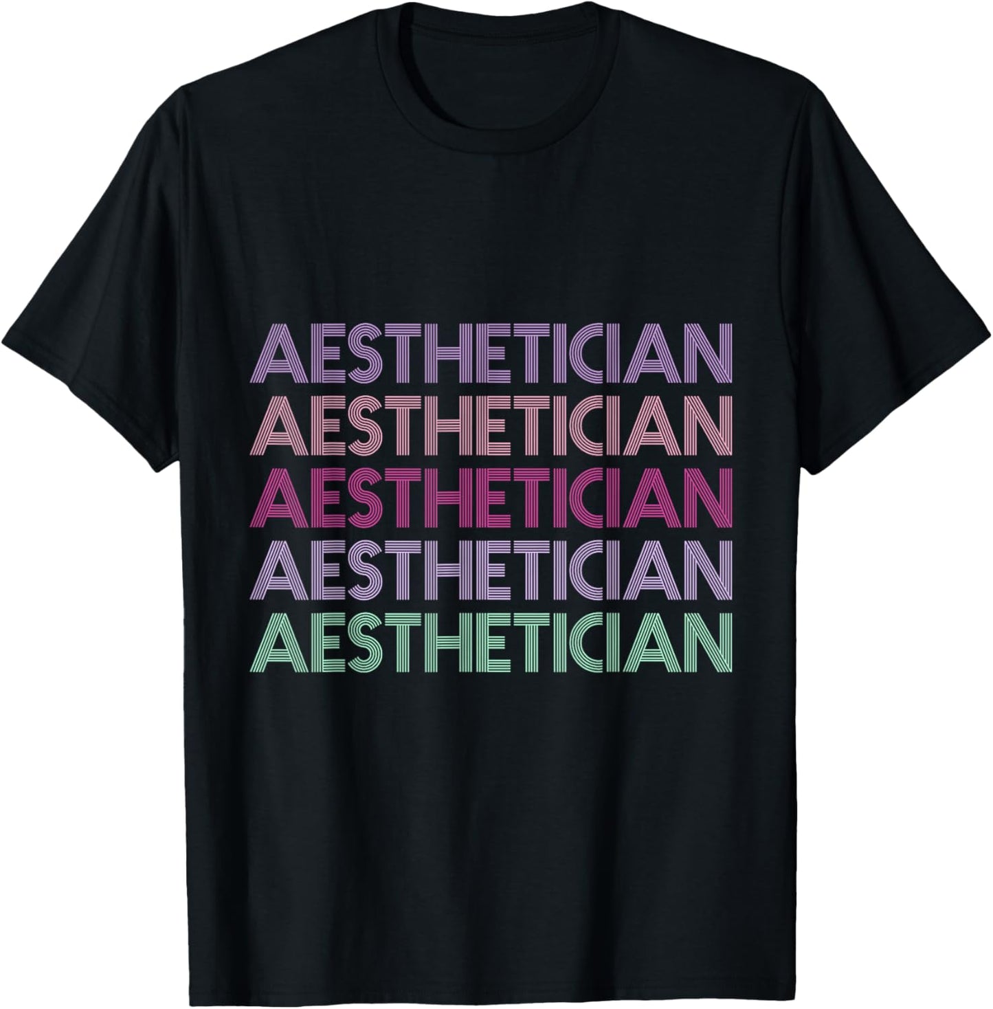 Aesthetician Design for Licensed Medical Aesthetician T-Shirt - T-Shirt | Black
