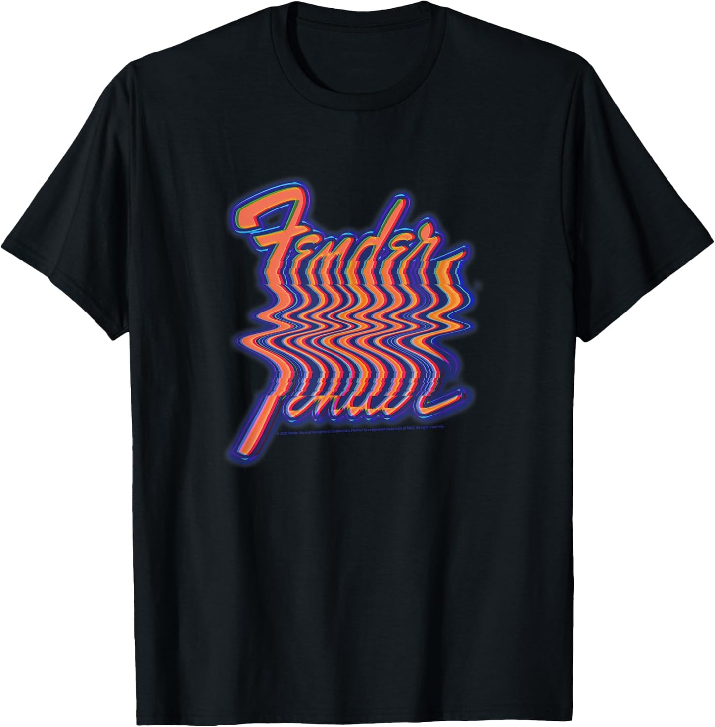 Fender VHS Blur T-Shirt - T-Shirt | Black
