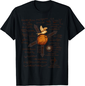 Vintage White A Simple Question Holy Grail Navy T-Shirt - T-Shirt | Black