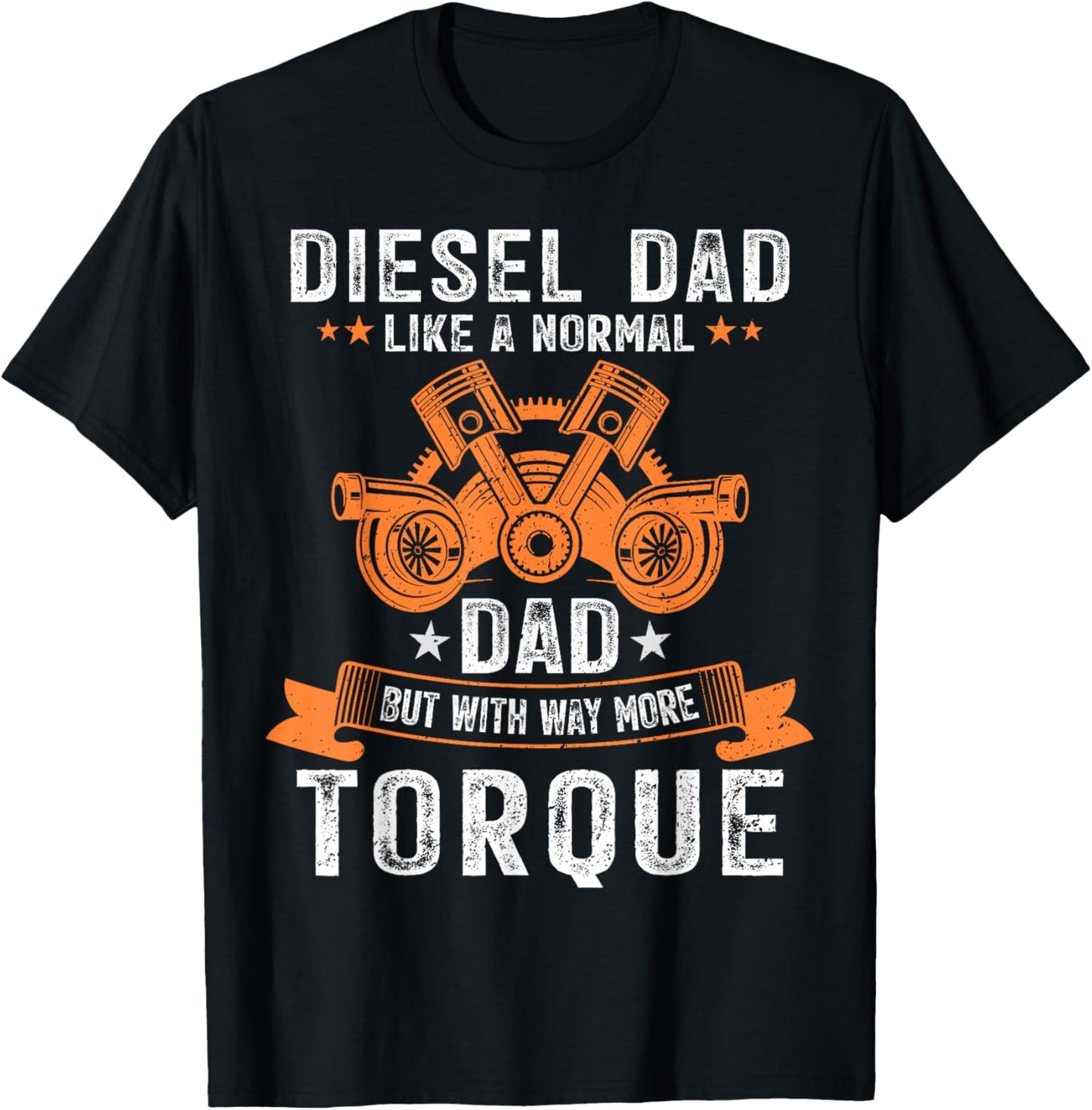 Diesel Mechanic Dad Automobile Fathers Day Funny Gift T-Shirt - T-Shirt | Black