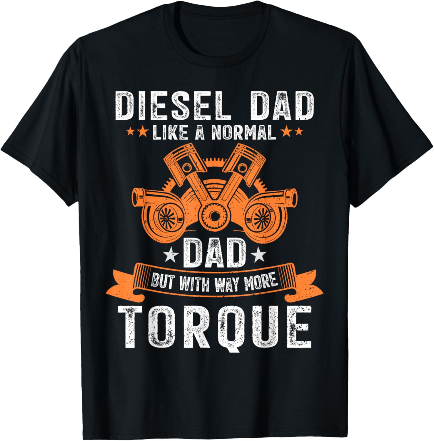 Diesel Mechanic Dad Automobile Fathers Day Funny Gift T-Shirt - T-Shirt | Black