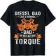 Diesel Mechanic Dad Automobile Fathers Day Funny Gift T-Shirt - T-Shirt | Black