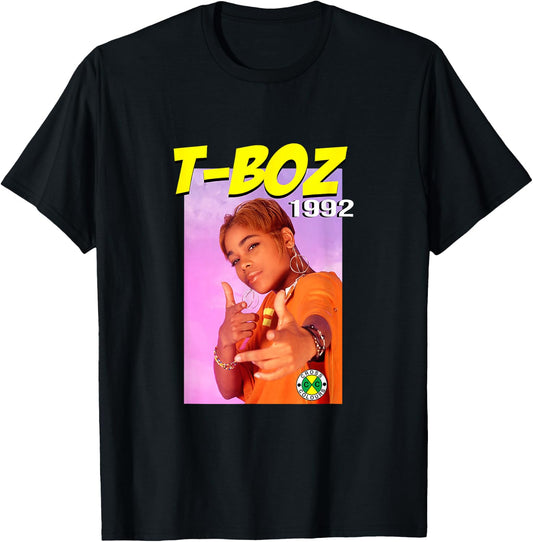 T-Boz | R&B and Hip Hop 1990's Artist | 1992 Album Cover T-Shirt - T-Shirt | Black