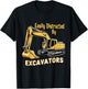 Easily Distracted By Excavators T-Shirt - T-Shirt | Black