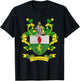 McGuinness Coat of Arms | McGuinness Surname Family Crest T-Shirt - T-Shirt | Black