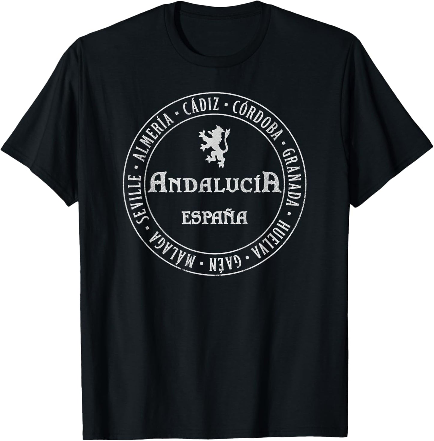 Andalucia Espana Souvenir Historic Peninsular Spain Pride T-Shirt - T-Shirt | Black