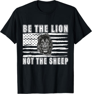 Be The Lion Not The Sheep T-Shirt - T-Shirt | Black