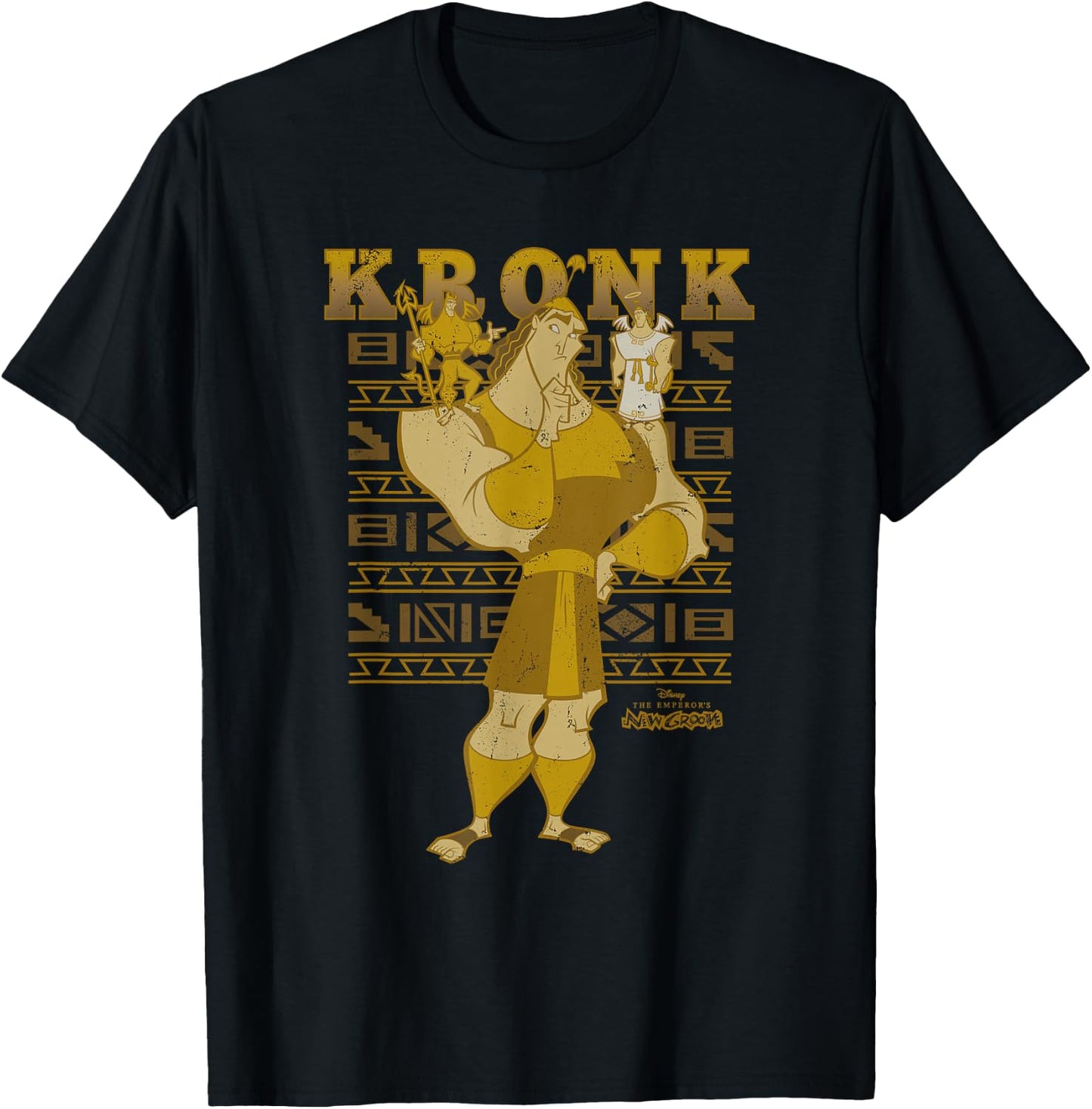 Disney The Emperors New Groove Kronk Conscience T-Shirt - T-Shirt | Black
